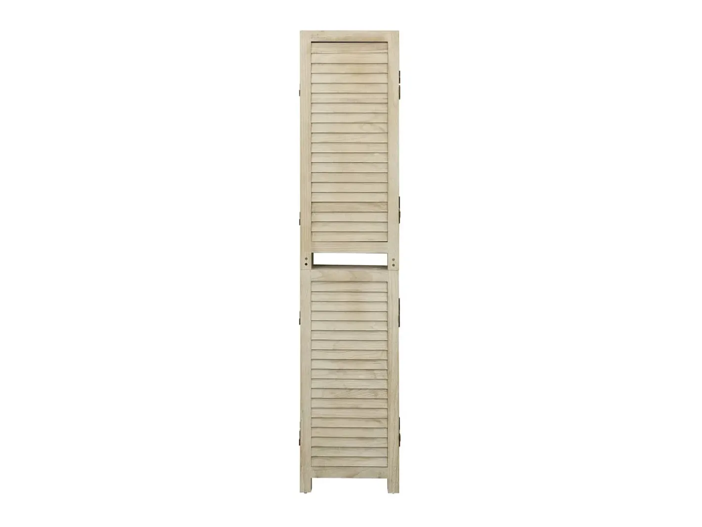 Biombo de 4 paneles de madera maciza de paulownia 140x165 cm ES548118 Marru00f3n Online
