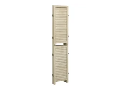 Biombo de 4 paneles de madera maciza de paulownia 140x165 cm ES548118 Marru00f3n Online