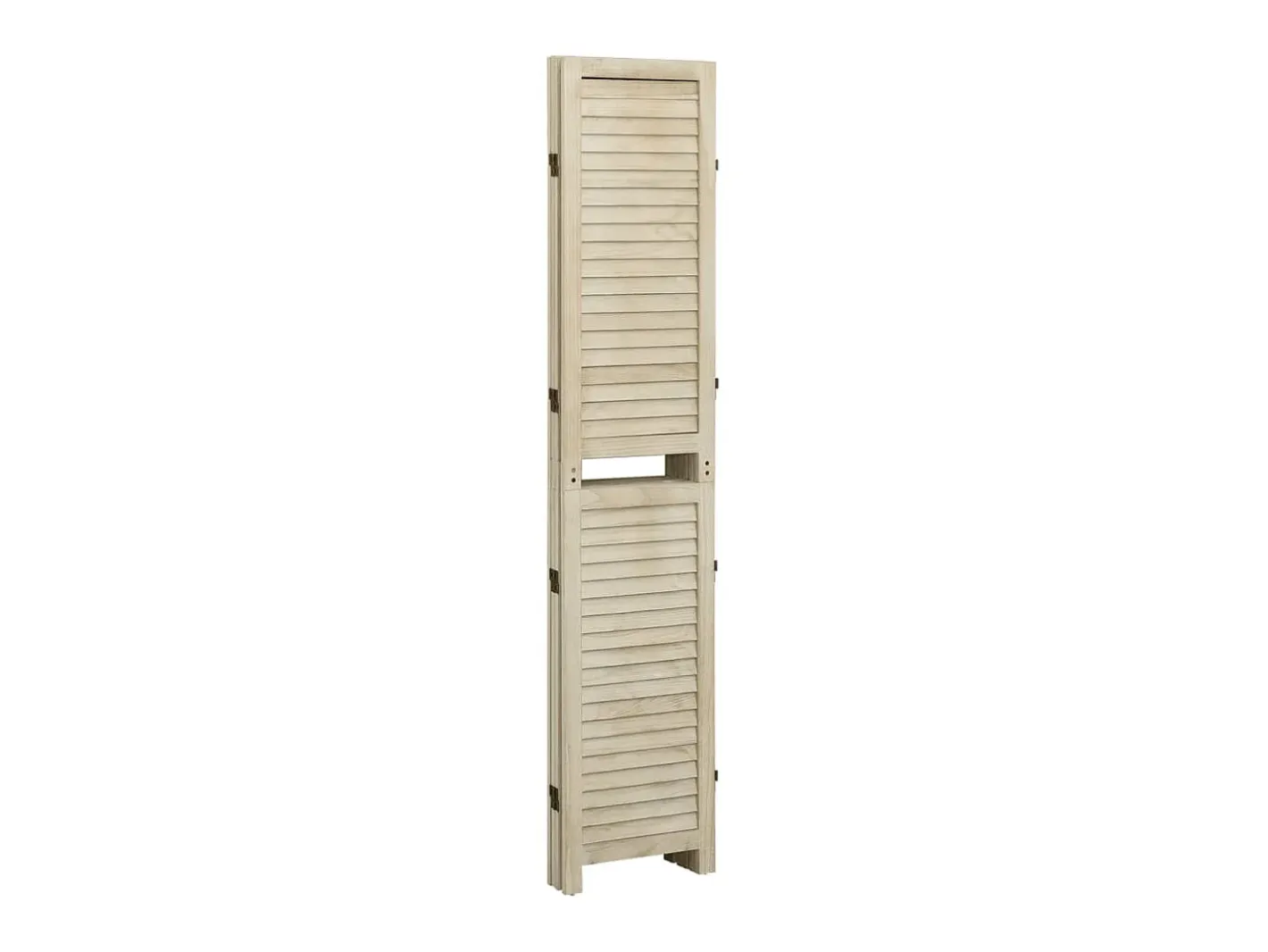 Biombo de 4 paneles de madera maciza de paulownia 140x165 cm ES548118 Marru00f3n Online