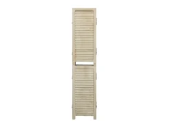 Biombo de 5 paneles de madera maciza de paulownia 175x165 cm ES877770 Marru00f3n