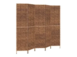 Biombo-Biombo de 5 paneles jacinto de agua marrón 205x180 cm ES487200 Marru00f3n