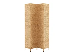 Biombo-Biombo de 4 paneles jacinto de agua 163x180 cm ES492174 Marru00f3n