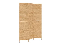 Biombo de 3 paneles jacinto de agua 122x180 cm ES915782 Marru00f3n Best