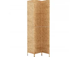 Biombo de 3 paneles jacinto de agua 122x180 cm ES915782 Marru00f3n Best