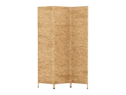Biombo de 3 paneles jacinto de agua 122x180 cm ES915782 Marru00f3n Best