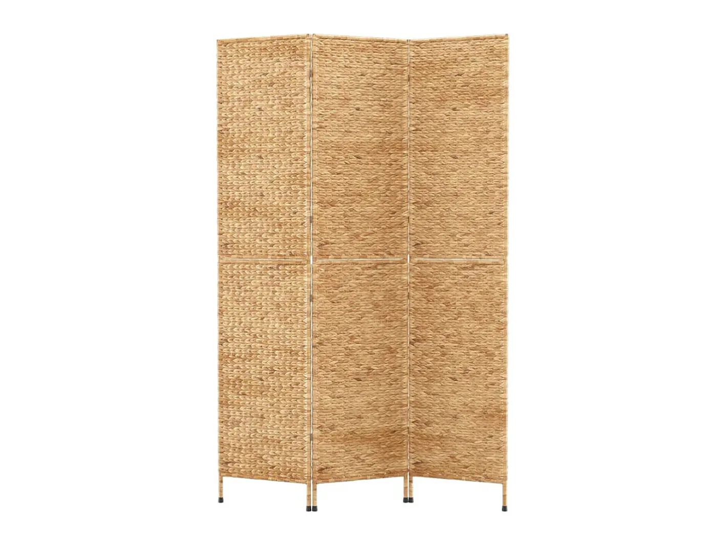 Biombo de 3 paneles jacinto de agua 122x180 cm ES915782 Marru00f3n Best