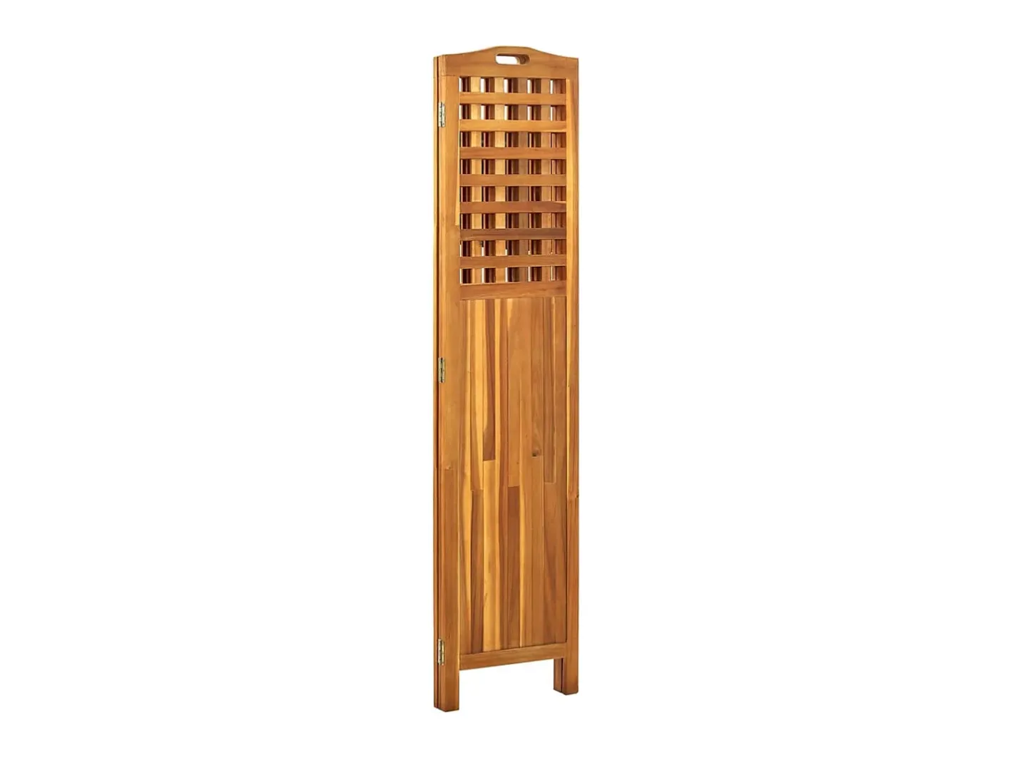 Sale Biombo de 3 paneles madera maciza de acacia 121x2x170 cm ES254018 Marru00f3n