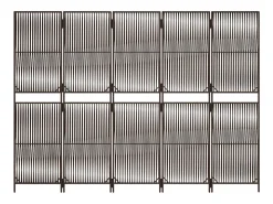 Biombo-Biombo de 5 paneles ratán sintético marrón ES434772 Marru00f3n