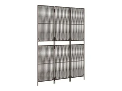 Biombo-Biombo de 3 paneles ratán sintético marrón ES457745 Marru00f3n