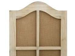 Hot Biombo de 4 paneles tela marrón 140x165 cm ES240426 Marru00f3n