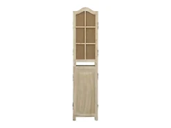 Hot Biombo de 4 paneles tela marrón 140x165 cm ES240426 Marru00f3n