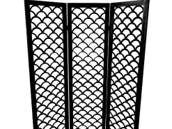 Clearance 7H SEVEN HOUSE Biombo de Madera Kapalua 2x120x170cm 7house Negro