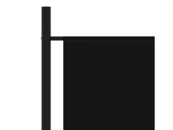 Biombo-Biombo divisor de 1 panel 175x180 cm ES990823 Negro