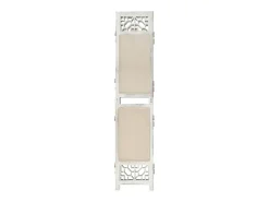 Biombo-Biombo divisor de 4 paneles de tela color 140x165 cm ES788601 Crema