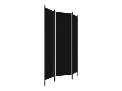 Biombo divisor de 3 paneles 150x180 cm ES795153 Negro