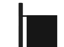 Biombo divisor de 3 paneles 150x180 cm ES795153 Negro