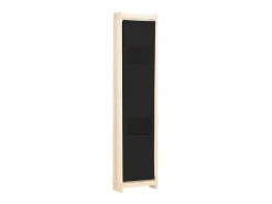 Biombo-Biombo divisor de 5 paneles de tela 200x170x4 cm ES397456 Negro