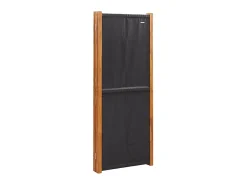 Biombo-Biombo divisor de 5 paneles 350x180 cm ES831859 Negro