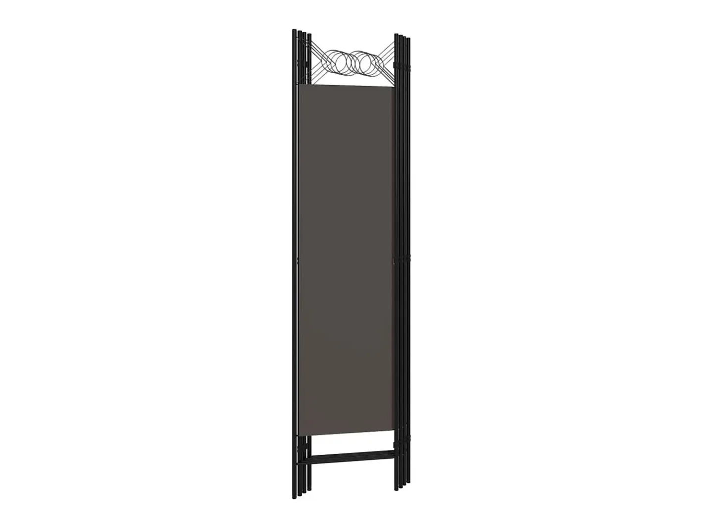 Biombo divisor de 4 paneles 160x180 cm ES362529 Gris antracita Best