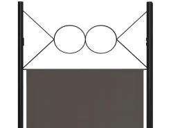Biombo divisor de 4 paneles 160x180 cm ES362529 Gris antracita Best