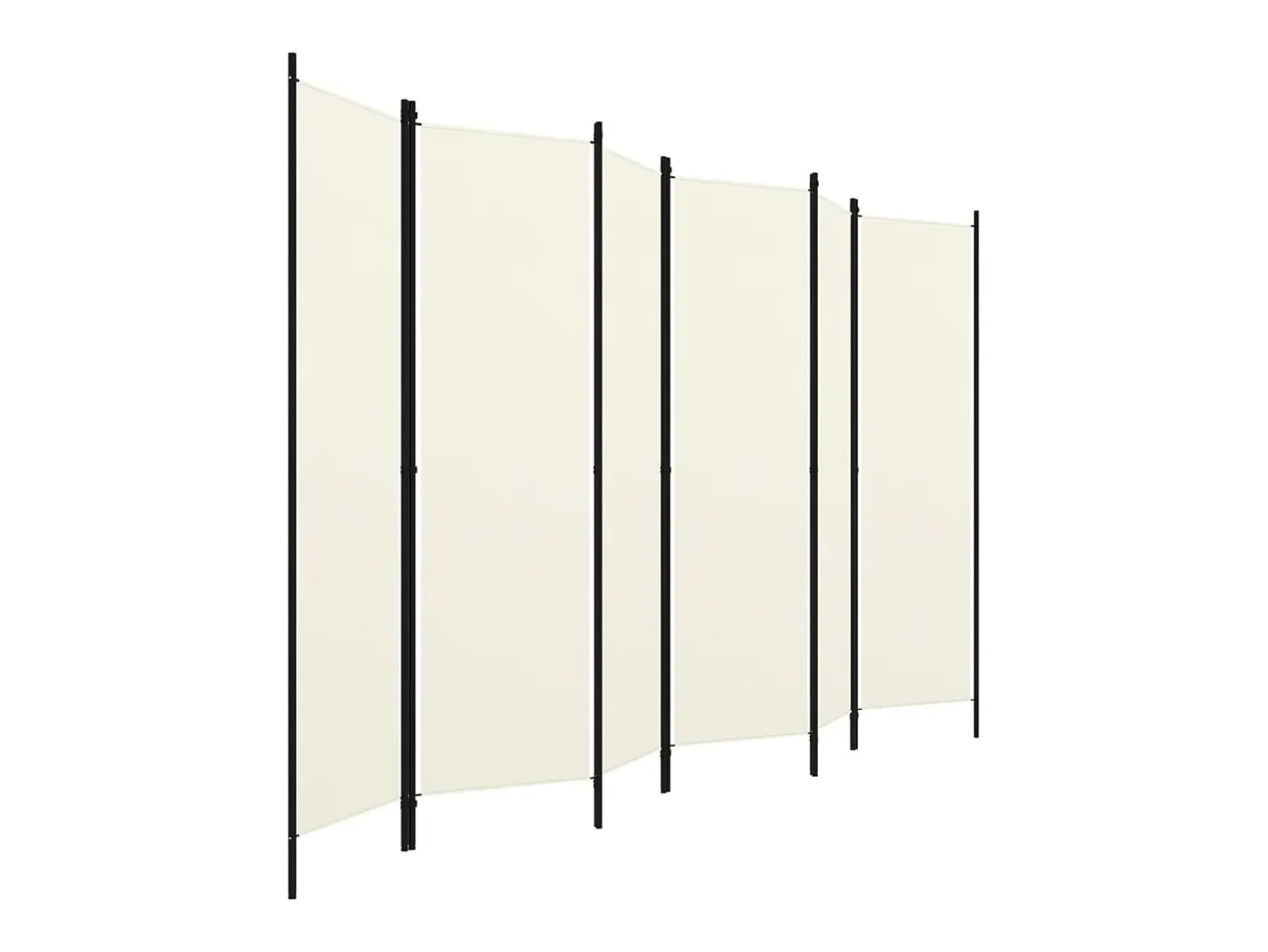 Biombo-Biombo divisor de 6 paneles 300x180 cm ES612751 Blanco