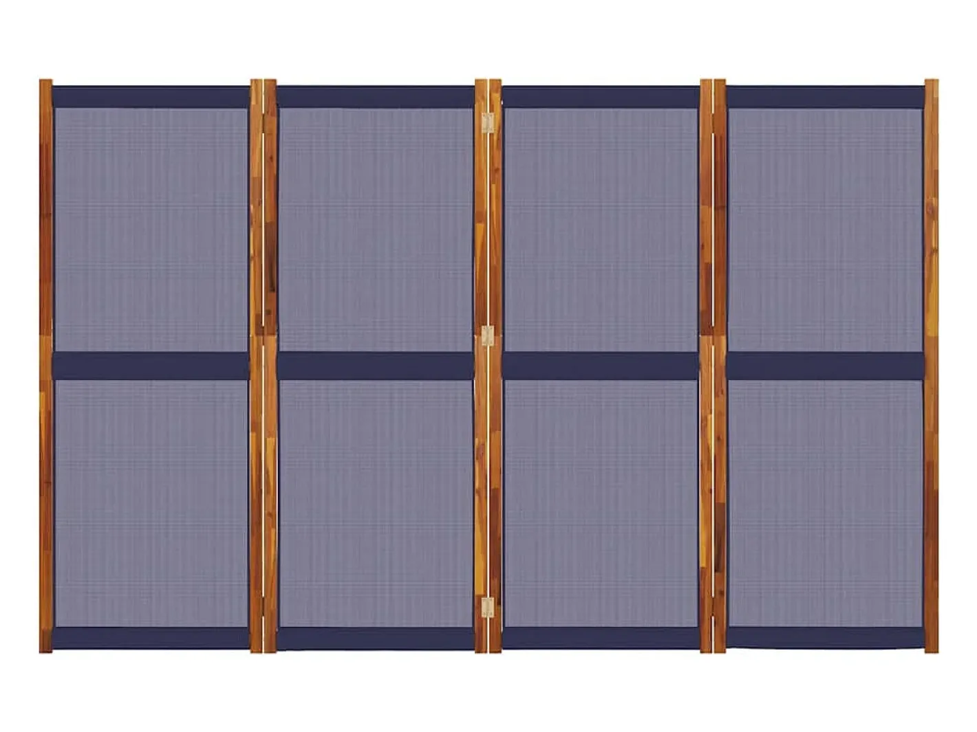 New Biombo divisor de 4 paneles oscuro 280x180 cm ES345829 Azul