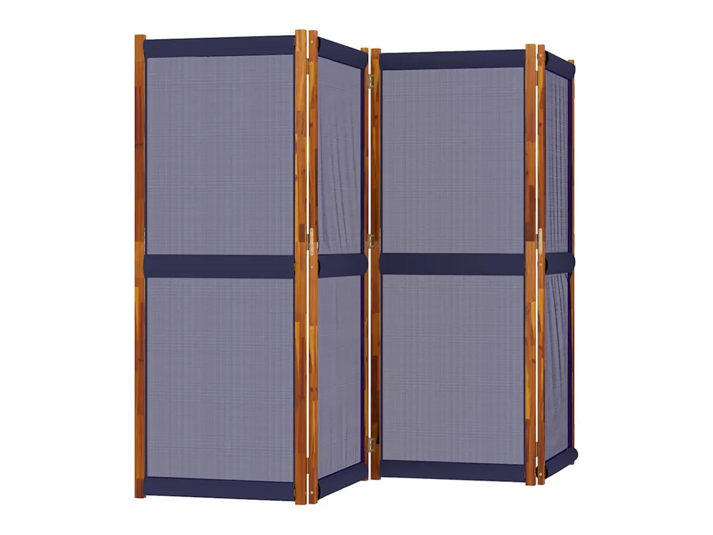 New Biombo divisor de 4 paneles oscuro 280x180 cm ES345829 Azul