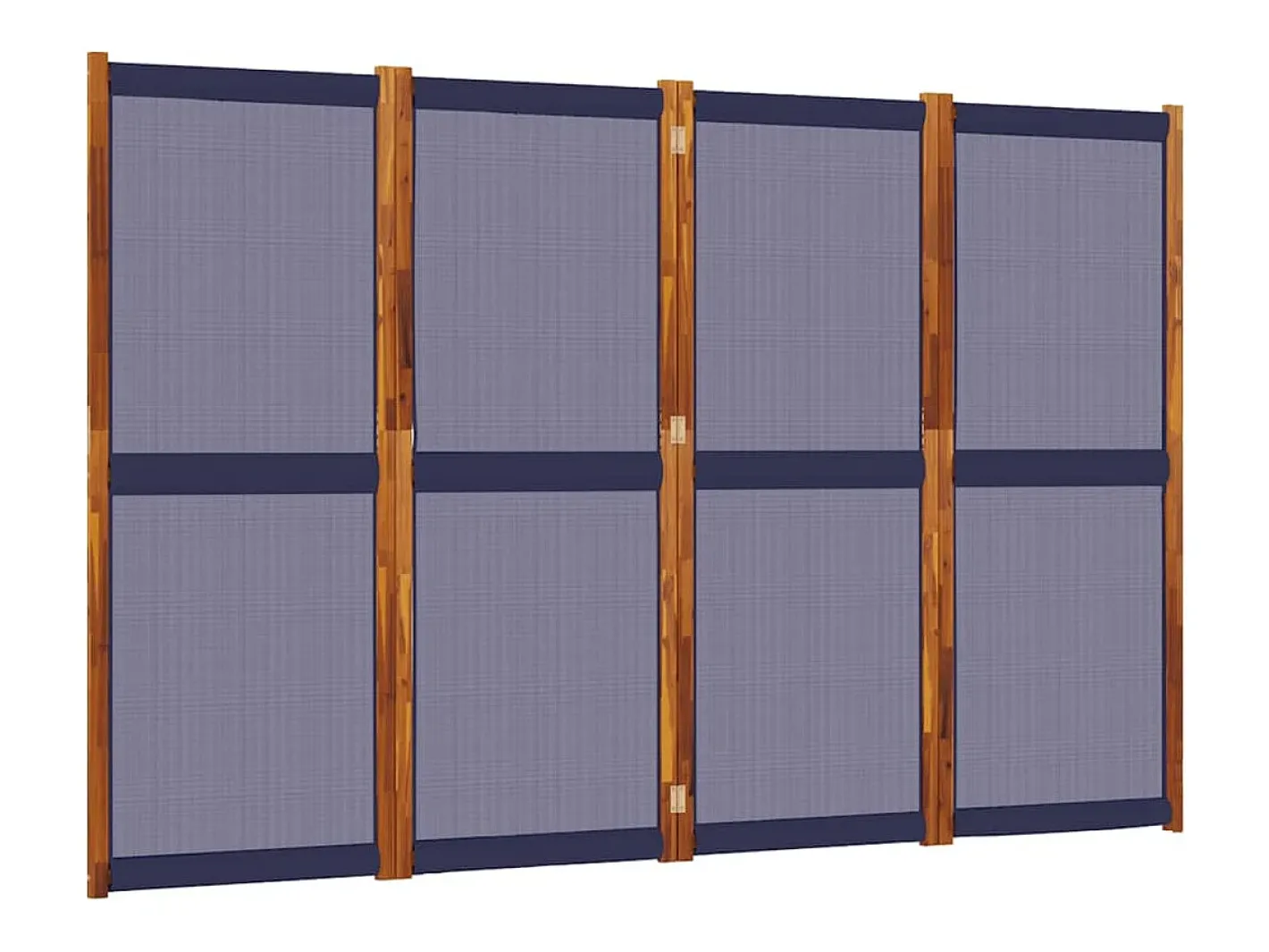 New Biombo divisor de 4 paneles oscuro 280x180 cm ES345829 Azul