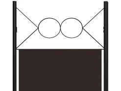 Biombo divisor de 4 paneles marrón 160x180 cm ES180349 Marru00f3n