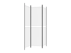 Biombo-Biombo divisor de 3 paneles de tela 150x180 cm ES797093 Blanco
