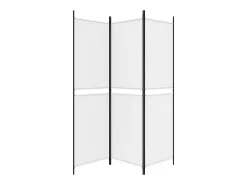 Biombo-Biombo divisor de 3 paneles de tela 150x180 cm ES797093 Blanco