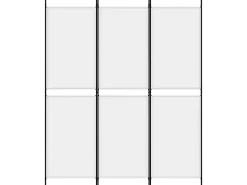 Biombo-Biombo divisor de 3 paneles de tela 150x180 cm ES797093 Blanco