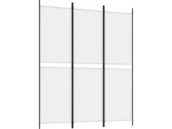 Biombo-Biombo divisor de 3 paneles de tela 150x180 cm ES797093 Blanco