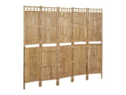 Biombo divisor de 5 paneles 200x180 cm ES688371 Marru00f3n Sale