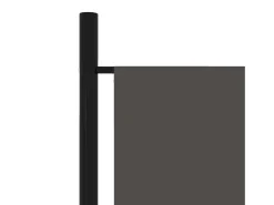 Clearance Biombo divisor de 6 paneles 300x180 cm ES452576 Gris antracita