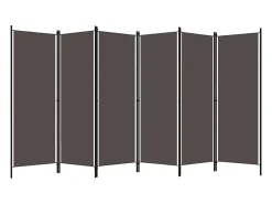 Clearance Biombo divisor de 6 paneles 300x180 cm ES452576 Gris antracita