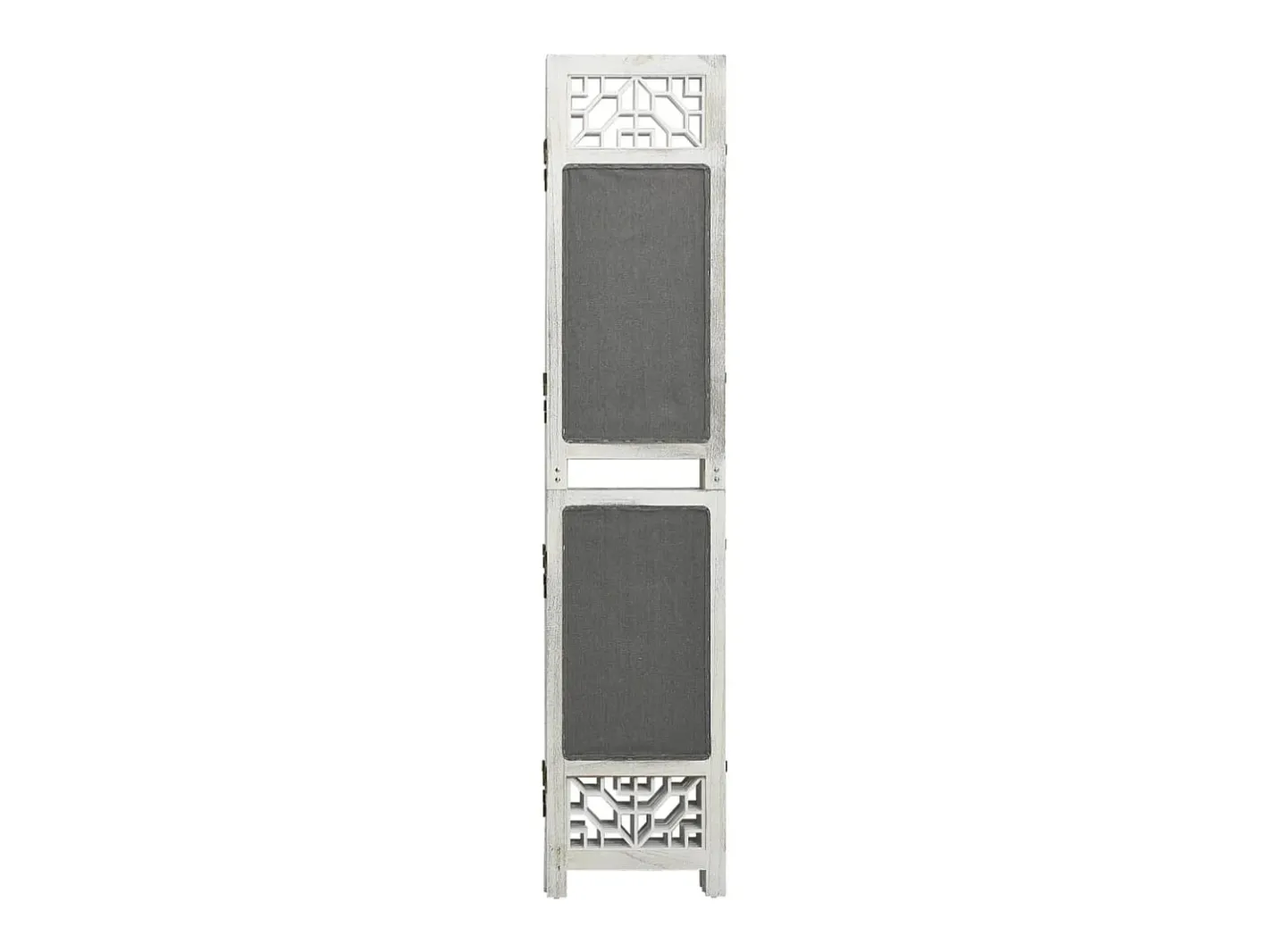 Biombo divisor de 3 paneles de tela 105x165 cm ES538932 Gris Online