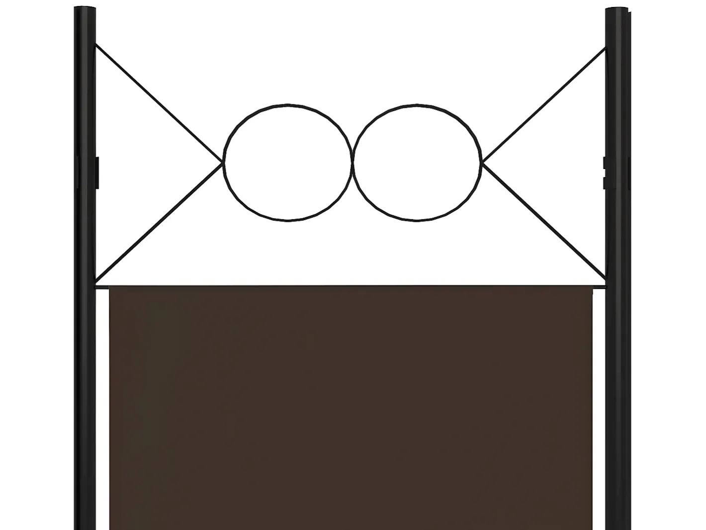 Biombo divisor de 5 paneles marrón 200x180 cm ES148710 Marru00f3n Online