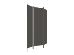 Biombo divisor de 3 paneles 150x180 cm ES702845 Gris antracita