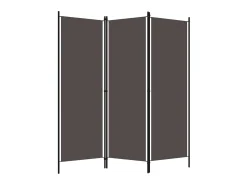 Biombo divisor de 3 paneles 150x180 cm ES702845 Gris antracita