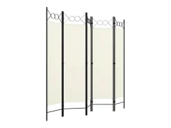 Biombo-Biombo divisor de 5 paneles 200x180 cm ES659418 Blanco