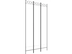 Biombo divisor de 3 paneles de tela 120x220 cm ES715195 Blanco New