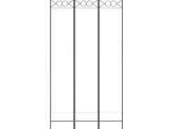 Biombo divisor de 3 paneles de tela 120x220 cm ES715195 Blanco New