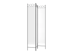 Biombo divisor de 3 paneles de tela 120x220 cm ES715195 Blanco New