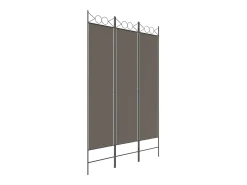 Best Biombo divisor de 3 paneles de tela 120x200 cm ES753659 Gris antracita