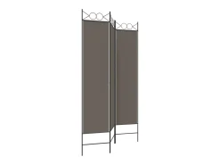 Best Biombo divisor de 3 paneles de tela 120x200 cm ES753659 Gris antracita
