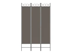 Best Biombo divisor de 3 paneles de tela 120x200 cm ES753659 Gris antracita