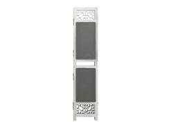 Biombo-Biombo divisor de 6 paneles de tela 210x165 cm ES717133 Gris