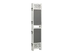Biombo-Biombo divisor de 6 paneles de tela 210x165 cm ES717133 Gris
