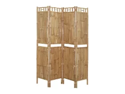 Biombo-Biombo divisor de 4 paneles 160x180 cm ES832794 Marru00f3n